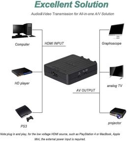 img 3 attached to HDMI to AV Adapter: Benfei HDMI to RCA CVBs - PAL/NTSC Compatible for Fire TV, Roku, Apple TV, PC, Xbox, HDTV, DVD