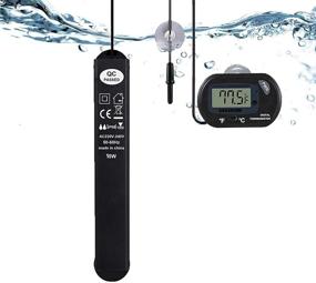 img 4 attached to 🐠 LEDGLE Submersible Aquarium Heater with Thermometer: Ideal for 3 to 5 Gallon Betta Tanks, Saltwater or Freshwater Aquariums, and Turtles - Auto Intelligent LED Digital Display