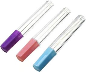 img 1 attached to Set of 10 Plastic Felting Sewing Needles in Various Colors - Storage Container Kit with Holder