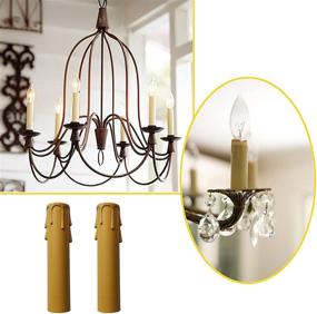 img 2 attached to 🕯️ Plastic ECUDIS Candelabra Chandelier Sleeves