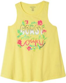 img 1 attached to 👚 Nautica Girls Sleeveless Fashion Shirt - Girls' Clothing and Tops, Tees, Blouses