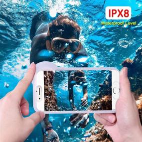 img 3 attached to High-Performance iPhone X/XS Waterproof Phone Case Pouch with Armband and O Lens Ring - Ultimate Underwater Photography Gear, IPX8 Certified