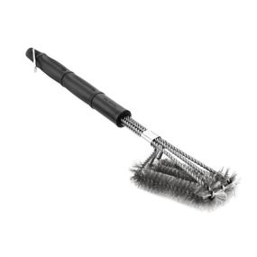 img 3 attached to 🔥 Ultimate Stainless Steel Grill Brush for Effortless BBQ Grill Cleaning by Noza Tec