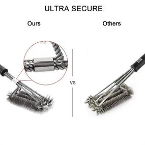 img 2 attached to 🔥 Ultimate Stainless Steel Grill Brush for Effortless BBQ Grill Cleaning by Noza Tec