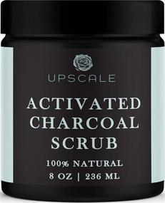 img 4 attached to 🧖 Powerful Activated Charcoal Face and Body Scrub - Minimize Blackheads, Exfoliate Skin, Reduce Cellulite, & Treat Acne