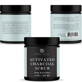 img 3 attached to 🧖 Powerful Activated Charcoal Face and Body Scrub - Minimize Blackheads, Exfoliate Skin, Reduce Cellulite, & Treat Acne