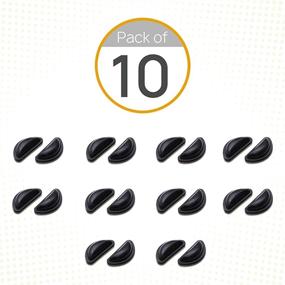 img 2 attached to Enhanced Comfort and Stability: Eye Glasses Nose Support Pads - 10 Pack 3mm Adhesive Anti-Slip Grips for Full Frame Plastic Eyewear
