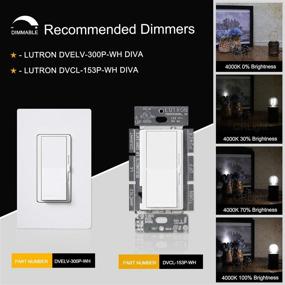 img 1 attached to 💡 CRLight Daylight Dimmable Chandelier: Brighten Your Space with Adjustable Lighting