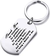 👑 fustmw mentor gift: boss appreciation keychain - thank you gifts for guidance, inspiration, and coworkers leaving logo