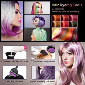 img 3 attached to Комплект для окрашивания волос Pieces Hair Coloring Dyeing Kit