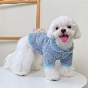 img 3 attached to Loyanyy Fleece Winter Dog Coat: Keep Your Pets Warm & Cozy in Cold Weather with Soft Cat Sweaters, Kitten Puppy Clothes - Thickening Pet Sweatshirt