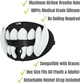 img 2 attached to 🏈 Loudmouth Football Mouth Guard: 3D Beast Adult and Youth Mouth Guard with Maximum Air Flow