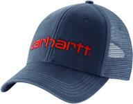 🧢 carhartt men's buffalo sandstone meshback cap: durable & breathable headwear for men logo