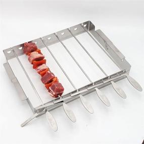 img 4 attached to BBQ Dragon Stainless Folding Skewers