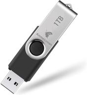 1tb ammeicooan usb flash drive 3.0 – high-speed 100mb/s read & write - external data storage for laptop; memory stick with rotated design logo