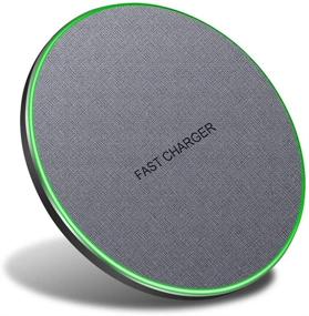 img 4 attached to ⚡️ SCCVEE Fast Wireless Charger: 15W Max Qi-Certified Charging Pad for iPhone 13/12/Pro/XS MAX, AirPods, Samsung Galaxy, Google Pixel, LG - No Adapter