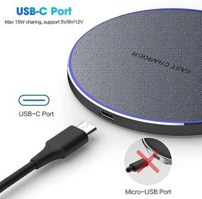 img 2 attached to ⚡️ SCCVEE Fast Wireless Charger: 15W Max Qi-Certified Charging Pad for iPhone 13/12/Pro/XS MAX, AirPods, Samsung Galaxy, Google Pixel, LG - No Adapter