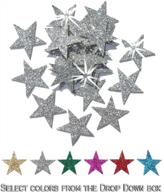 sparkling silver glitter stars transfer: add shimmering style to your fabrics logo