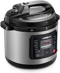 img 3 attached to 🍲 8-Qt GoWISE USA Electric Pressure Cooker - 12-in-1 Multifunctional Design with Stainless Steel Pot, Included Measuring Cup, Spoon, Steam Rack, and Basket