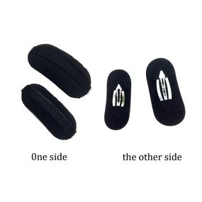 img 2 attached to 💁 Effortlessly amp up your hair volume with 4 Pcs Black Bump It Up Volume Hair Base Styling Insert Tool Hair Clip Volume Padding Bun Updo Hair Bun Maker Hair Accessories for Women Girls