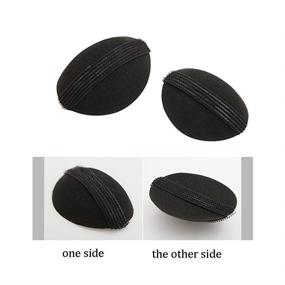 img 1 attached to 💁 Effortlessly amp up your hair volume with 4 Pcs Black Bump It Up Volume Hair Base Styling Insert Tool Hair Clip Volume Padding Bun Updo Hair Bun Maker Hair Accessories for Women Girls