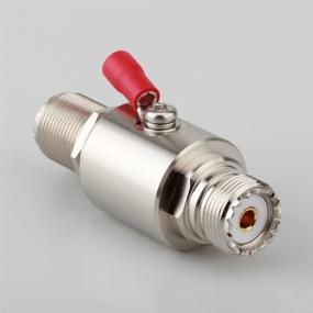 img 2 attached to ⚡ PL-259 Coaxial Lightning Arrestor: UHF Female to Female Surge Protector for Base Station CB HAM Radio