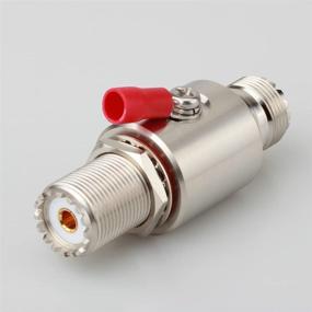 img 3 attached to ⚡ PL-259 Coaxial Lightning Arrestor: UHF Female to Female Surge Protector for Base Station CB HAM Radio