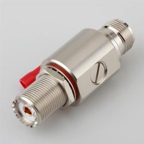 img 1 attached to ⚡ PL-259 Coaxial Lightning Arrestor: UHF Female to Female Surge Protector for Base Station CB HAM Radio