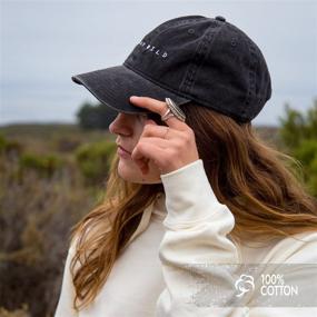 img 1 attached to 🎩 Atticus Poetry Hat: Women's Adjustable Embroidered Baseball Cap in Brushed Cotton, One Size Fits All