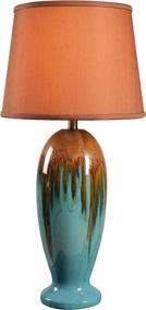 img 3 attached to 🌟 Kenroy Home 32366TEAL Tucson Large Teal Table Lamps: Stylish Illumination for Any Décor