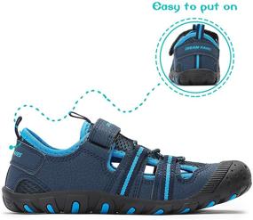 img 1 attached to DREAM PAIRS Closed Toe Outdoor Sandals Boys' Shoes: Find the Perfect Blend of Comfort and Protection