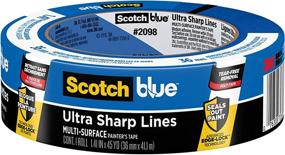 img 4 attached to 🎨 ScotchBlue Ultra Sharp Lines Multi-Surface Painter's Tape, 1.41" x 45 yards, 2098, 1 Roll — Enhanced for SEO!