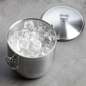 img 1 attached to 🧊 Premium 3L Insulated Stainless Steel Ice Bucket Set with Bonus Ice Tongs - Bellemain