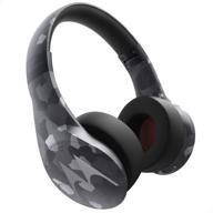 motorola pulse escape plus wireless over-ear headphones - black camo, 2.1 inches logo