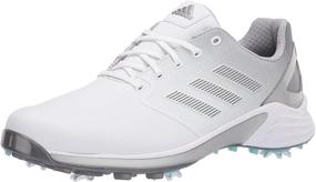 img 4 attached to Adidas Men's White Silver Athletic Golf Shoes for Men