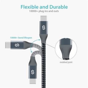 img 1 attached to 🔌 Syncwire USB Type C Cable [2 Pack, 3.3Ft] - Fast Charging & Sync Nylon Braided USB A to USB-C Charger Cord for Samsung Galaxy S10/S9/S8 Plus/Note 9/8, Nintendo Switch, LG V30, V20, G6, G5