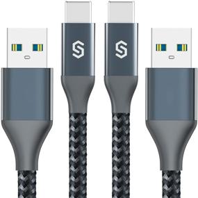 img 4 attached to 🔌 Syncwire USB Type C Cable [2 Pack, 3.3Ft] - Fast Charging & Sync Nylon Braided USB A to USB-C Charger Cord for Samsung Galaxy S10/S9/S8 Plus/Note 9/8, Nintendo Switch, LG V30, V20, G6, G5
