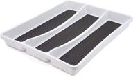 🗂️ copco basics 3 drawer organizer, 16.14-inch, white and charcoal gray логотип