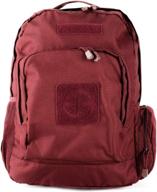la police gear 600d polyester hydration compatible commuter/school pack - maroon: a reliable and stylish solution for on-the-go professionals and students logo