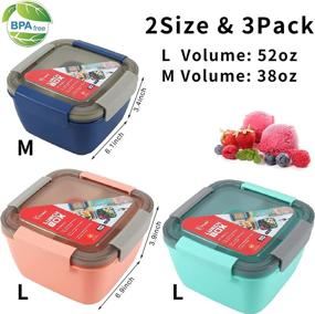 img 2 attached to 🥗 Vivimee 3 Section Dressing Container with Containers