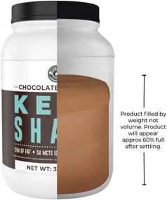 img 1 attached to 🍫 Chocolate Keto Meal Replacement Shake Mix, 2lbs, Low Carb Keto Protein Shake with MCT Powder, Grass Fed Hydrolyzed Collagen Peptides, Ideal as Keto Breakfast Shake, 20g Healthy Fats, 14g Protein, Only 1 Net Carb, Sugar-Free