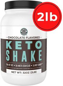 img 2 attached to 🍫 Chocolate Keto Meal Replacement Shake Mix, 2lbs, Low Carb Keto Protein Shake with MCT Powder, Grass Fed Hydrolyzed Collagen Peptides, Ideal as Keto Breakfast Shake, 20g Healthy Fats, 14g Protein, Only 1 Net Carb, Sugar-Free