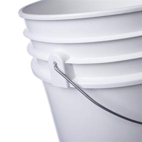 img 2 attached to 🪣 Letica Premium 5 Gallon HDPE Bucket in White - Durable and Versatile [1 Pack]