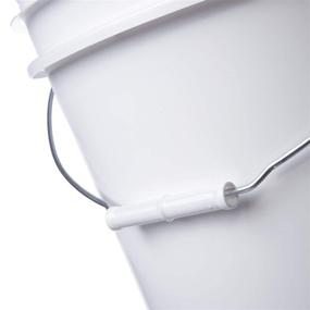 img 1 attached to 🪣 Letica Premium 5 Gallon HDPE Bucket in White - Durable and Versatile [1 Pack]