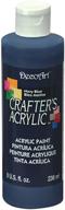 decoart dca29-9 crafters acrylic in navy blue - 8-ounce bottle for vibrant diy art projects logo