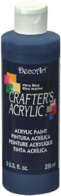 img 1 attached to DecoArt DCA29-9 Crafters Acrylic in Navy Blue - 8-Ounce Bottle for Vibrant DIY Art Projects