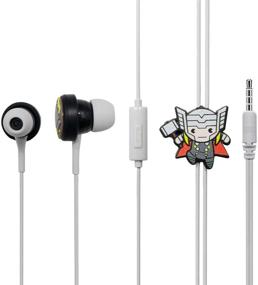 img 4 attached to MINISO Marvel In-Ear Earphone With Mic Cute Cartoon Silicone Headphones Comfortable Earbuds For Mobile Smartphones Apple Samsung HTC Oneplus - Thor