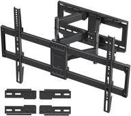 full motion tv wall mount for 42-70 inch flat screen/curved tvs - mountup tv mount with swivel, tilt, and articulating bracket - max vesa 600x400mm - holds up to 100 lbs - fits max 24'' studs logo