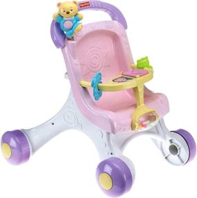 img 3 attached to Fisher Price Brilliant Basics Stroll-Along Walker: Enhance your baby's mobility and developmental skills