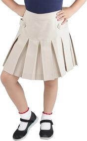 img 1 attached to ToBeInStyle Girl's Uniform Skirt: 👧 Classic and Stylish Choice for School Uniforms